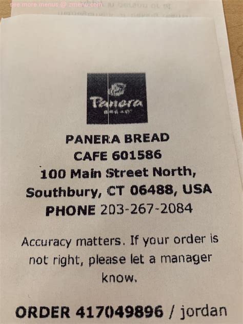 panerai connecticut|panera southbury ct menu.